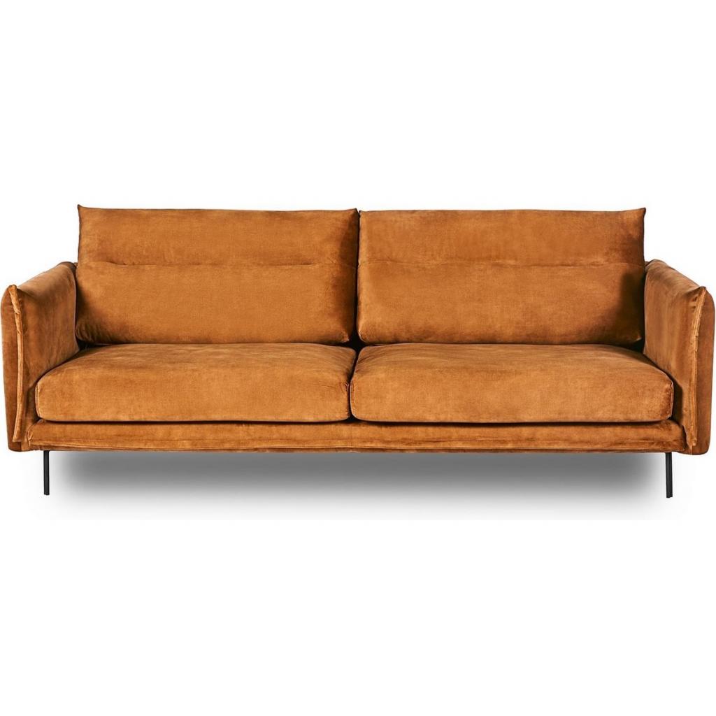 SOFA ART COPPER BROWN 3 SEAT