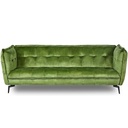 SOFA COMFORT BUTTON MOSS GREEN 3 SEAT