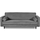 SOFA STRIPE GREY 3 SEAT