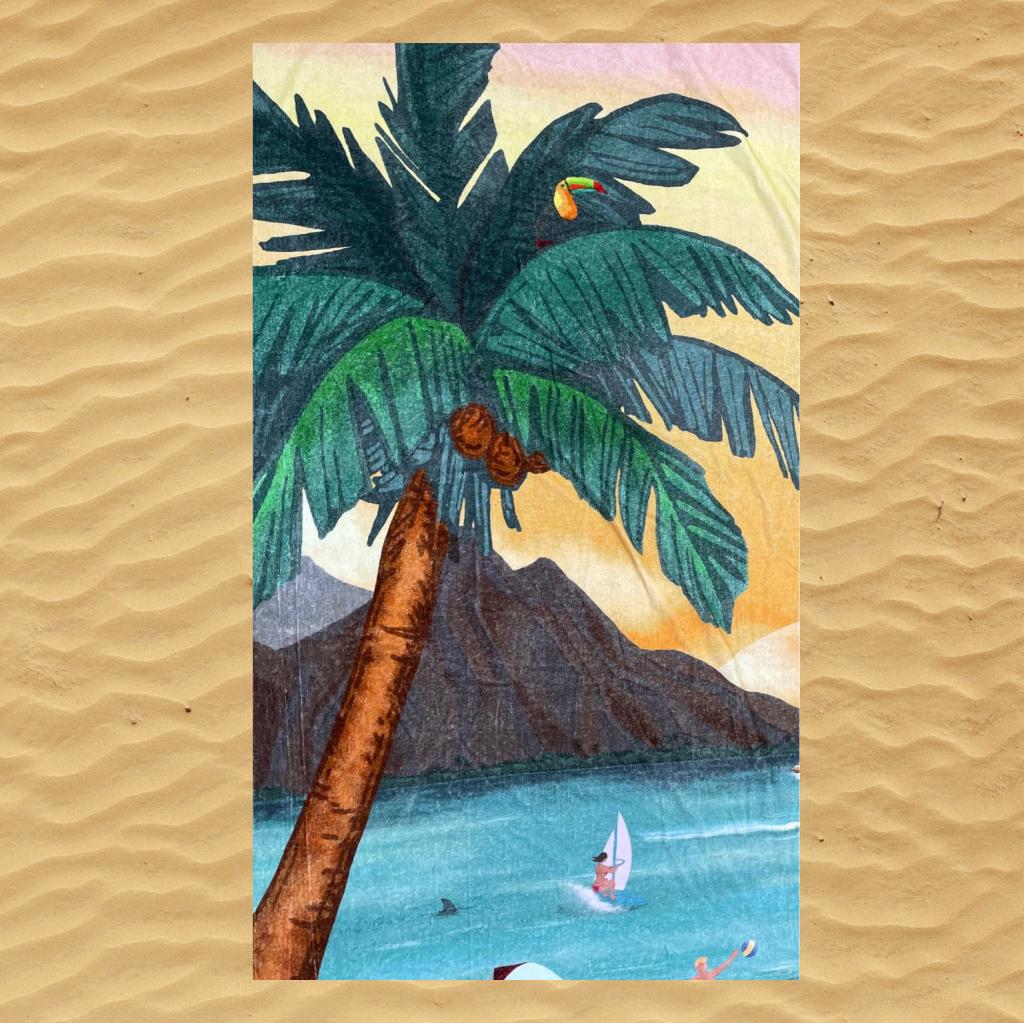 BRISAČA ZA PLAŽO HAWAII 100X180