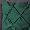 KOMPLET 2 PREVLEKE ZA VZGLAVNIKE VELVET PINTUCK GREEN 