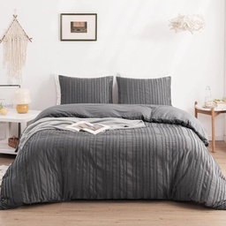 POSTELJNINA TUFTED VERTICAL GRAY