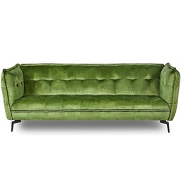 [8785260710563] SOFA COMFORT BUTTON MOSS GREEN 3 SEAT