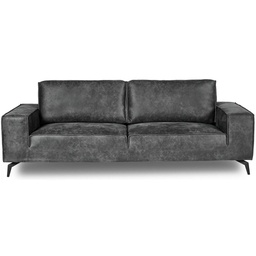 [8785260710952] SOFA COUNTRY DARK GREY 3 SEAT