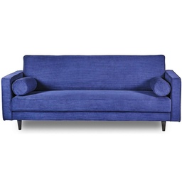 [8785260710495] SOFA STRIPE DARK BLUE 3 SEAT