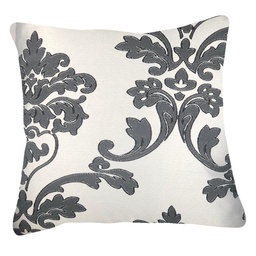 [31087656] OKRASNA PREVLEKA ZA BLAZINO DAMASK EMBOSSED KREM/ČRNA 40/45X40/45